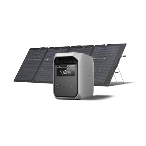 EF ECOFLOW Solar Generator DELTA 3 Classic with 220W Solar Panel, 1024Wh LiFePO4 Battery Portable...