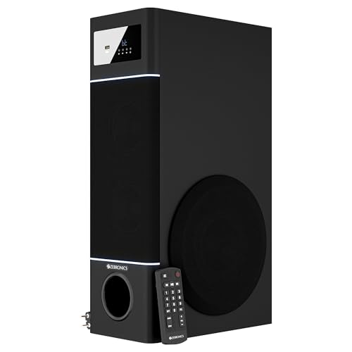 Zebronics Tower Speaker, 50W, 10.16cm Subwoofer Driver, 2X 7.62cm...