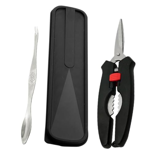 GLEAVI 1 Set Posate Granchio Tenaglia Utensili Gamba Strumenti Di Pesce Strumenti Di Apertura Forchette Di Cracker Di Aragosta Strumenti Domestici Per Mangiare Granchi Addominali