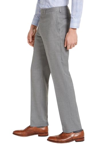 Lauren Ralph Lauren Mens Classic-Fit Flat-Front Dress Pants 38W x 30L Grey2