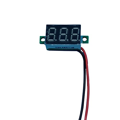 Image of 9pcs Voltage Meter 0.36 Inch 2 Wire DC 0-32V with Three Digit Panel LED Display Panel Mount Car Motorcycle Battery Monitor Tester Reverse Polarity Protectio Accurate Pressure Measurement (Red)