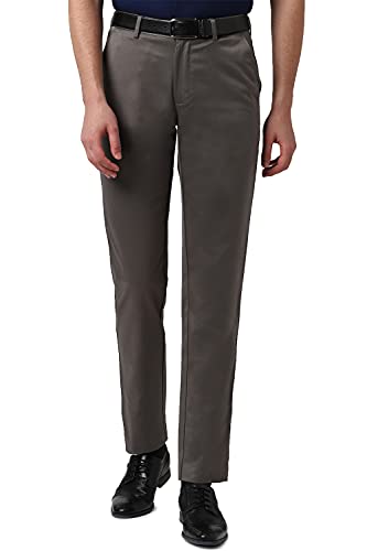 Image of Peter England Men's Mid Rise Slim Formal Trousers