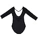 KUKOME Women's Ballet Dance Leotards Dance Bodysuit 3/4 Sleeve Leotards
