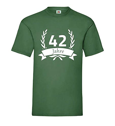 T-shirt homme 42 ans vert bouteille XXXL pour un look casual au quotidien