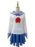 Mob Psycho 100 Kurata Mezato Takane Salt School Uniforms Cosplay Costume (Female XS) White