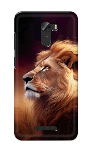 Image of Printed Hard Back Cover for Gionee A1 Lite Back Cover (Lion Design -K1) -190724(DP)