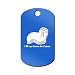 I Love My Coton de Tulear Engraved Keychain/GI Tag Mister Petlife cotie Blue