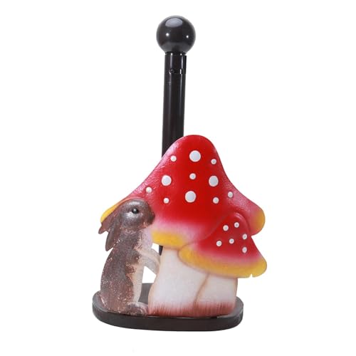 Baoblaze Soporte de encimera para toallas de papel, soporte independiente para rollos de papel, estante de almacenamiento para decoración de Pascua