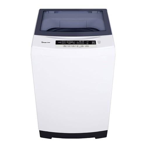 Magic Chef 3.0 Cubic Feet Top Load Compact Washer with LED Display, 6 Cycles, Delay Start Function, 3 Water Levels & 3 Temperature Settings, White