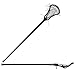 StringKing Girl's Starter Attack Lacrosse Stick Strung with Type 4 Mesh (Black/Carolina)