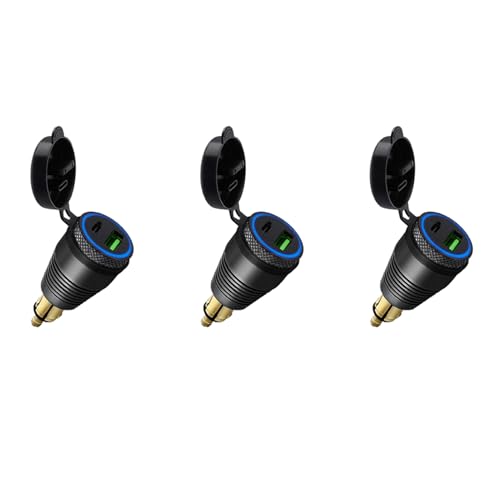 Chargeur USB Type C 30W Moto DIN étanche QC3.0 adaptateur alimentation