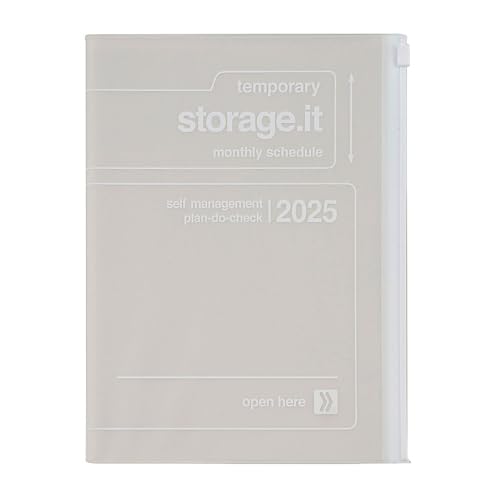 蒠 2025 XPW[ 2024N12n܂ ԃubN A5 Xg[WCbg zCg }[NX 25WDR-H02-WH