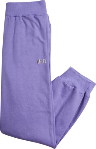 Image of DKNY Girls Sweatpants Set - 2 Piece Active Fleece Girls Sweatshirt and Jogger Youth Kids Sweatpants Matching Set (4-16)