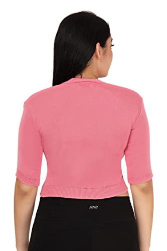 Image of Women Winter Wear V-Neck Half Sleeves Regular Fit Woollen Blouse