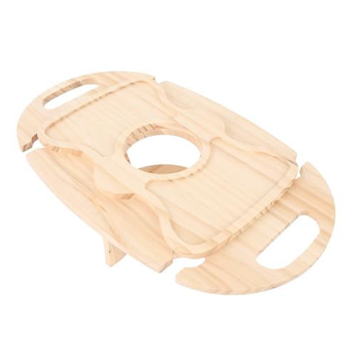 Table de pique-nique à vin en bois massif de qualité supérieure avec support stable