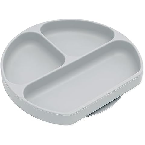 Bumkins Grey Silicone Grip Suction Plate Cover