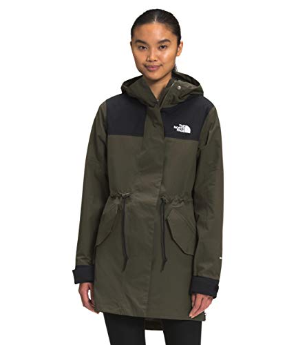 The North Face Women's Metroview Trench, New Taupe Green/TNF Black, Small