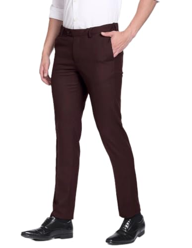 Image of Men's Slim Fit Formal Trousers | Office & Business Wear Pants For Men