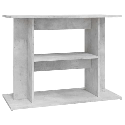 vidaXL Aquariumständer Betongrau 80 x 35 x 60 cm Holzwerkstoff