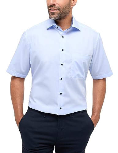 ETERNA Herren Popeline Hemd Comfort FIT 1/2 himmelblau 44_H_1/2