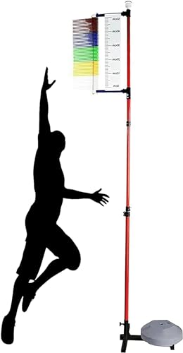 Entraîneur de saut vertical de 3,9 à 11,5 pieds testeur de détente pour basket-ball et volley-ball