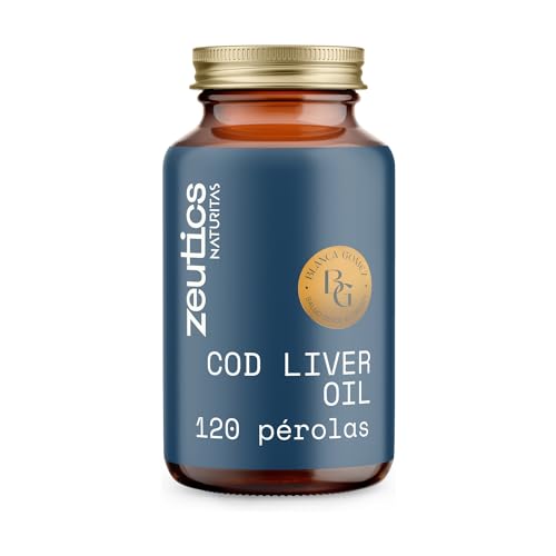 ZEUTICS by Naturitas | Cod Liver Oil | 120 perlas | Aceite de hígado de bacalao | Vitaminas A y D | Sistema inmunitario