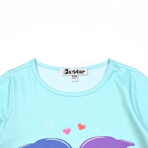 Jxstar Girls Pajamas Pjs Set Flutter Sleeve Sleepwear Kids Fall Winter Cotton Night Clothes3