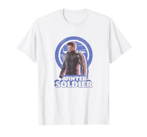 Marvel The Falcon And The Winter Soldier Bucky Retro T-Shirt