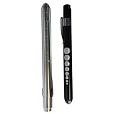 ULTECHNOVO 2stücke Pupillenleuchte Für Krankenschwestern Led-taschenlampe Mit Pupillenskala Handliches Design Aus Aluminiumlegierung Einfach Zu Bedienen Für Neurologische Untersuchungen Schwa