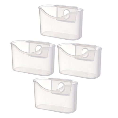 Gadpiparty 4Pcs Mini Fridge Hanging Boxes Plastic Refrigerator Organizer for Seasoning Bags Sauce Packet Holder Movable Wall-Mounted Storage for Kitchen Office Bedroom