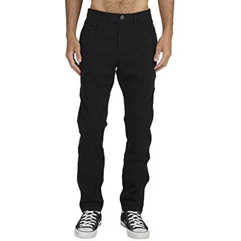 Quiksilver Pantalones de Corte Recto Negro Cover