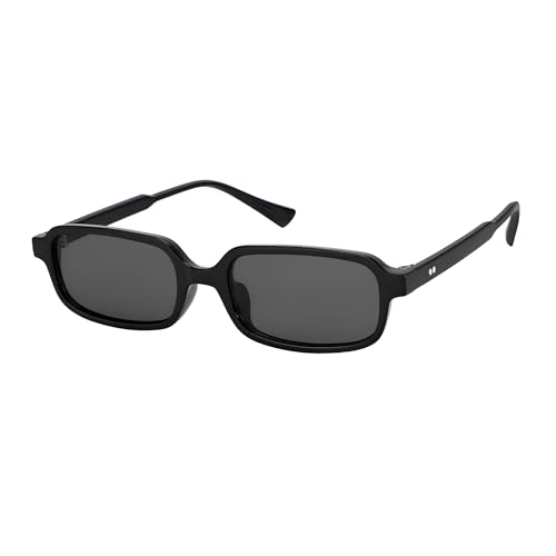JOOX Retro Rectangle Sunglasses for Women Men Small 90s Style Vintage Trendy Narrow Rectangular Frame JX3215