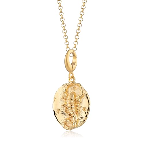Image of Lily Charmed - 18ct Gold Plated Scorpio Zodiac Pendant Necklace