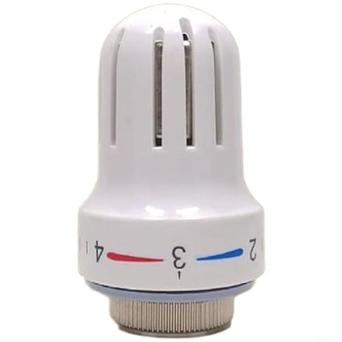 Cabezal termostático del radiador, cabeza M30*1.5 del control de temperatura del radiador roscada, con cinco ajustes y protección contra heladas