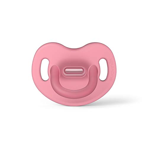 SUAVINEX 307247 Nuevo Chupete para Dormir Todo Silicona, para Bebés, Chupete con Tetina Anatómica Sx Pro, Super Blandito y Flexible, Color Rosa, 0-6 Meses