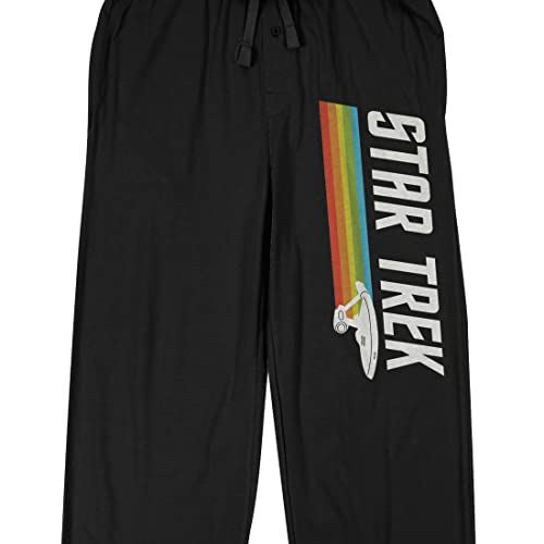 Star Trek Original Series Enterprise in Motion Men's Black Sleep Pajama Pants2