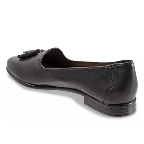 YDN Women's Almond Toe Low Heeled Pumps Tassels Fringed Decor Chunky Heels Slip On Party Daily Office Shoes Size 4-16 US2