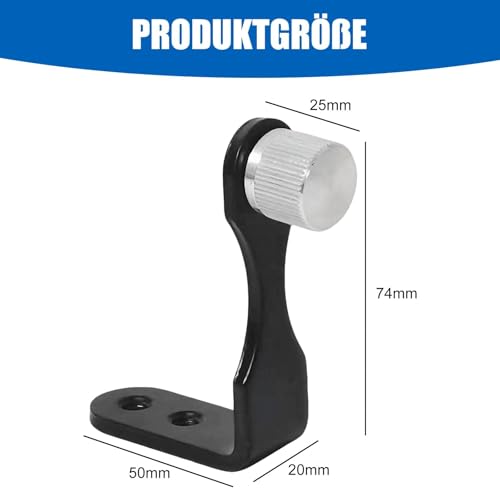 AJKQNMA Universal Fernglas-Stativ-Adapter, L-Halterung, Metall-Stativ-Montageadapter, 50 mm, mit Doppelgewinde (1/4 Zoll) für Ferngläser, Teleskop-Kameras