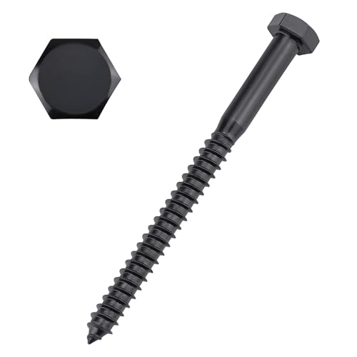 Tornillos hexagonales para madera de acero inoxidable 304 y pernos de retraso de 1/4 x 4