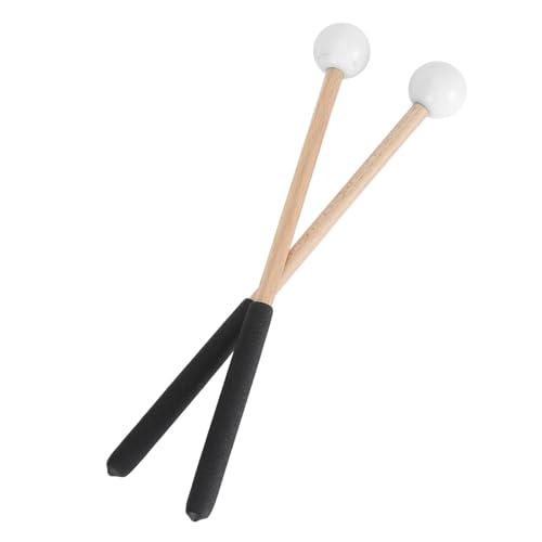Baquetas de percusión con punta dual de caucho y arce ligeras para juego rítmico versátil Blanco ideal para principiantes y profesionales miniatura 5