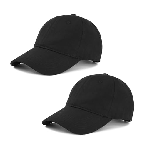 Image of American Trends Baseball Cap for Women Men Adjustable Cotton Dad Hat, Classic Plain Ponytail Hat for Workout & Everyday Wear