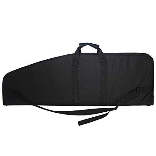 Armycamousa Rifle Bag Outdoor Tactical Carbine Cases Water Dust Resistant Long Gun Case Bag With Five Magazine Pouches For Hunting Shooting Range Sports Storage And Transport (38" Black) #TOP5