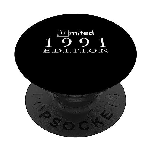 Edición limitada 1991 Cumpleaños 1991 Vintage 1991 PopSockets PopGrip Intercambiable