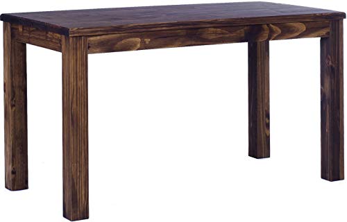 Esstisch Rio Classico 140x80 cm Eiche antik Holz Pinie Massivholz Esszimmertisch Echtholz ausziehbar vorgerichtet für Ansteckplatten Brasilmöbel