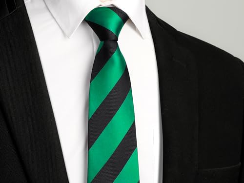 Image of Enlision Ties for Men Solid Color 3.35 inch Formal Business Necktie Classic Satin Mens Wedding Party Ties