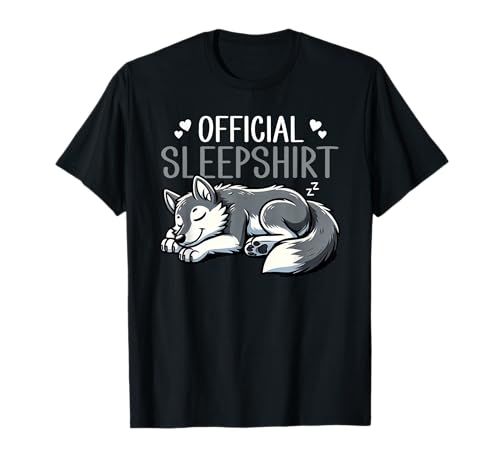 Wolf Pyjama officiel avec motif loup T-Shirt
