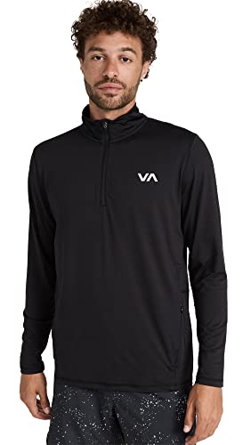 RVCA Mens Sport Vent Long Sleeve Half Zip