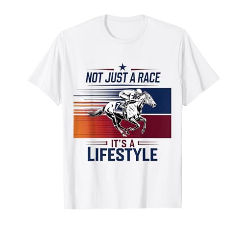 Camiseta divertida de carreras de caballos para hombre y mujer, día del Derby Camiseta