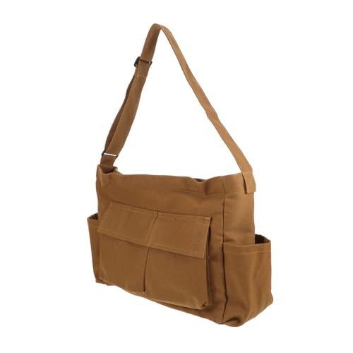 Sac bandoulière vintage femme grande capacité en toile kaki COLLBATH