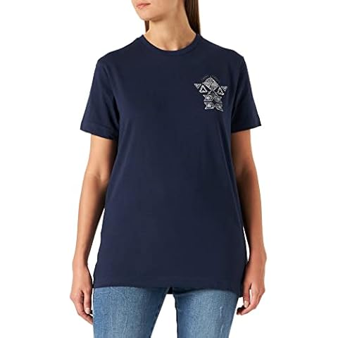 Camiseta de Manga Corta con Estampado de Corazón y Flores Tropicales para Mujer de Springfield Cover